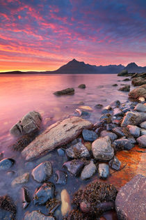'Spectacular sunset at the Elgol beach, Isle of Skye, Scotland' by Sara Winter