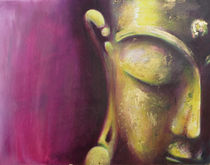 Buddha Magenta-Gold by Michael Ladenthin