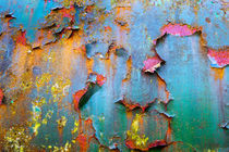 Peeling paint and rust textures 135 by David Hare