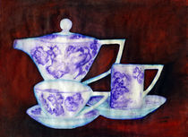 Teekanne mit Tassen von Irina Usova