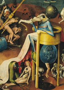 The Garden of Earthly Delights: Hell, right wing of triptych, de von Hieronymus Bosch