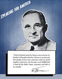 President Truman -- Speaking For America by warishellstore