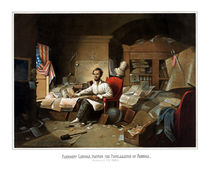 President Lincoln Writing The Proclamation Of Freedom by warishellstore
