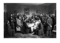 President Abraham Lincoln On His Deathbed by warishellstore