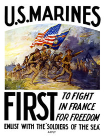US Marines -- First To Fight In France For Freedom by warishellstore