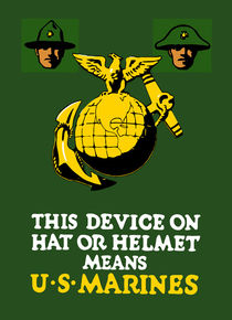 This device on hat or helmet means U.S. Marines von warishellstore