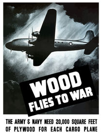 Wood Flies To War -- WW2 by warishellstore