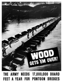 Wood Gets 'Em Over -- WWII von warishellstore