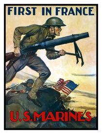 US Marines -- First In France von warishellstore