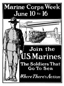 Join The U.S. Marines -- The Soldiers That Go To Sea by warishellstore