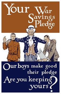 Your War Savings Pledge -- World War One von warishellstore