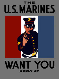 The U.S. Marines Want You by warishellstore