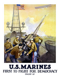 US Marines -- First To Fight For Democracy by warishellstore