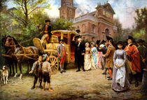 George Washington Arriving At Christ Church by warishellstore