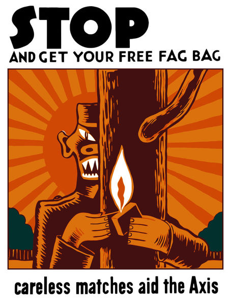 586-291-stop-and-get-your-free-fag-bag-wpa-ww2-poster