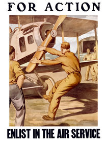 For Action - Enlist In The Air Service by warishellstore