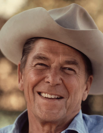 605-president-ronald-reagan-cowboy-hat-painting