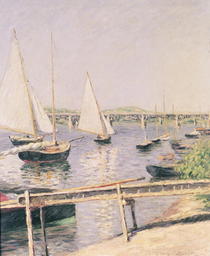 Sailing boats at Argenteuil von Gustave Caillebotte