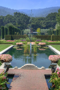 Fountain at Filoli Gardens by agrofilms