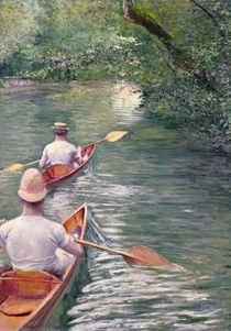 The Canoes von Gustave Caillebotte