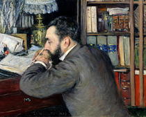 Portrait of Henri Cordier  by Gustave Caillebotte