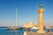 The old port of Rhodes, Greece by Constantinos Iliopoulos