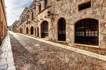 The Street of the Knights in Rhodes, Greece by Constantinos Iliopoulos
