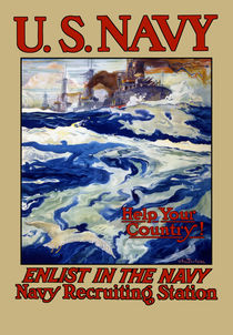 Help Your Country! Enlist In The Navy von warishellstore