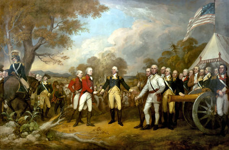 667-surrender-of-general-burgoyne-revolutionary-war-painting