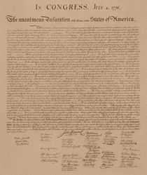 The Declaration of Independence von warishellstore