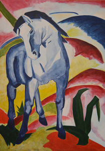 kleines blaues Pferd von Eike Holtzhauer