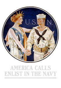 America Calls - Enlist In The Navy by warishellstore