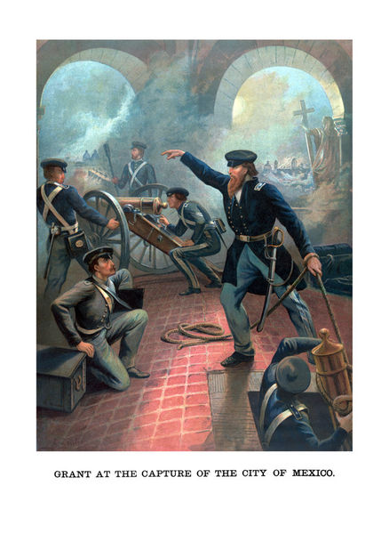 737-ulysses-grant-at-the-capture-of-city-of-mexico-painting