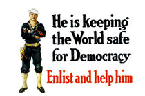 He Is Keeping The World Safe For Democracy - WWI von warishellstore