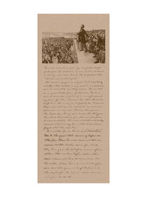 Lincoln and The Gettysburg Address von warishellstore