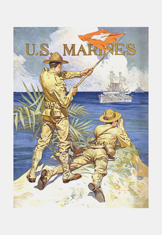 763-22-us-marines-vintage-world-war-1-recruiting-poster