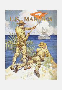 US Marines Poster - World War 1 von warishellstore