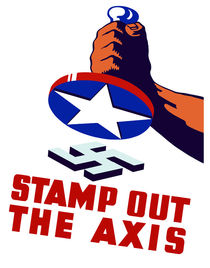 Stamp Out The Axis - WWII von warishellstore