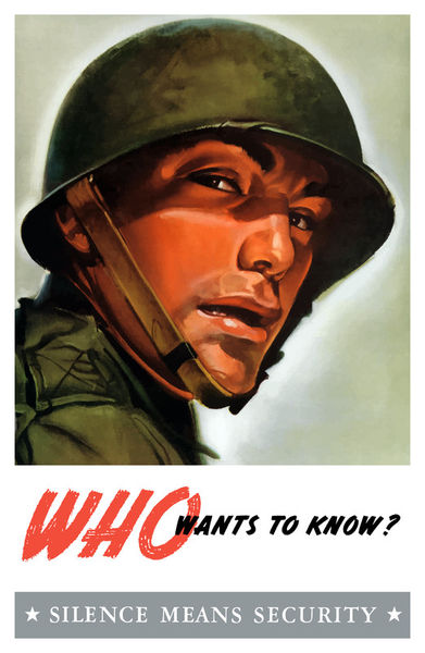 797-384-who-wants-to-know-silence-means-security-poster