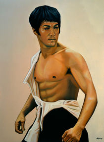 Bruce Lee painting by Paul Meijering