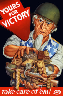 Yours For Victory, take care of 'em - WWII Propaganda by warishellstore
