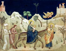 The Flight into Egypt  by Giotto di Bondone