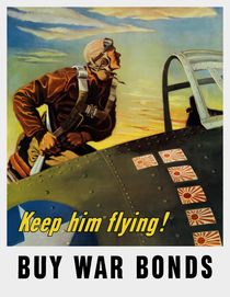 Keep him flying! Buy War Bonds von warishellstore