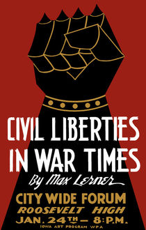 Civil Liberties In War Times -- WPA by warishellstore