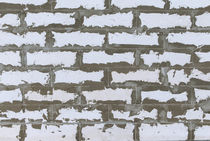 White  brick wall texture or background by Serhii Zhukovskyi