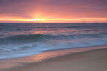 Tranquil waves at sunset by Angelo DeVal