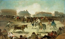 A Village Bullfight  von Francisco Jose de Goya y Lucientes
