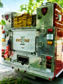 Back of Fire Truck Closeup by Susan Savad