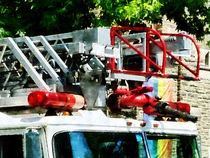 Fireman - Fire Truck Ladder by Susan Savad