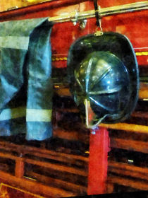 Fireman's Helmet and Jacket by Susan Savad
